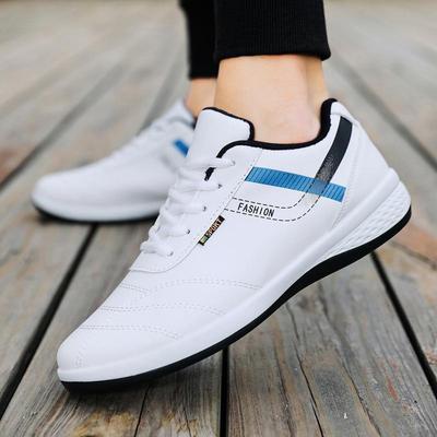 2024 Frühling Herren Koreanischer Stil Leichte Leder Freizeit Laufschuhe - Abriebfest, Low-Top-Design