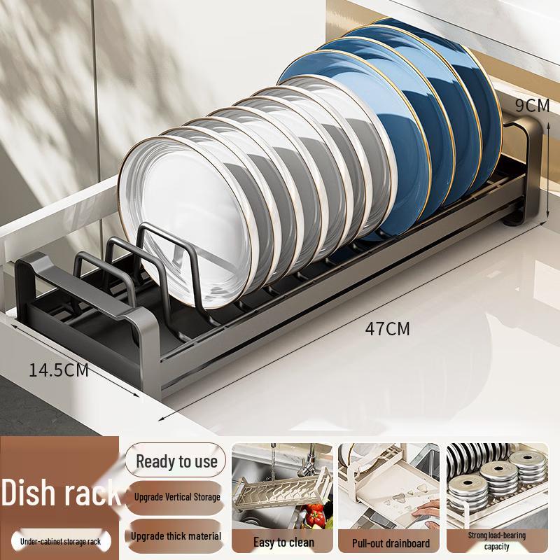 

Нана Современная Кухонная Полка для Посуды из Углеродистой Стали с Выдвижным Ящиком