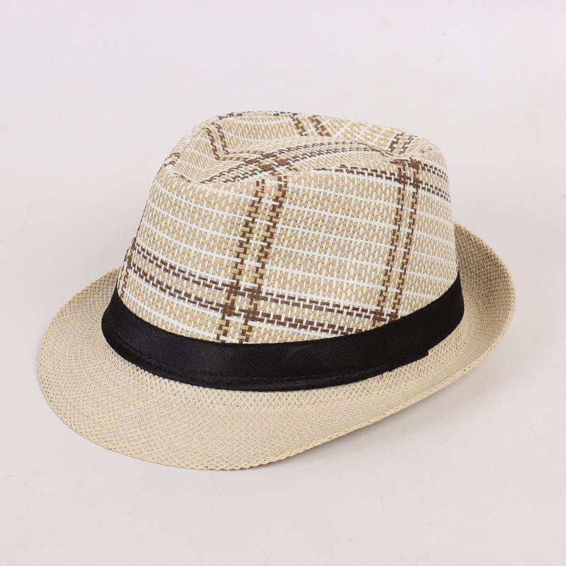 Unisex British Retro Fedora Short-Brim Round Crown Hat with Sun Protection