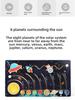 Children's Nine-Planet Solar System Educational Puzzle: Early Learning, Cognitive Movement, Scientific Exploration.