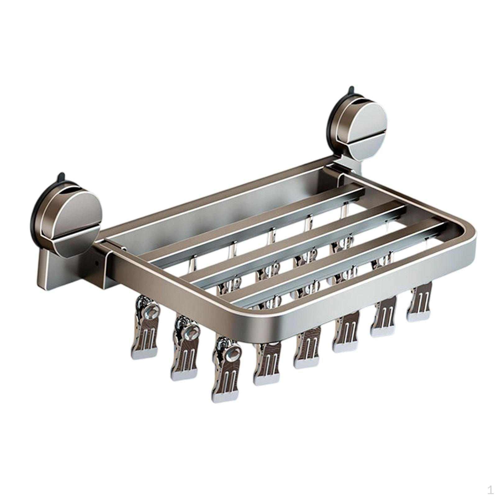 

Складная сушилка для носков, настенная, клипсы-вешалки для одежды, сверхпрочная 18 Clips