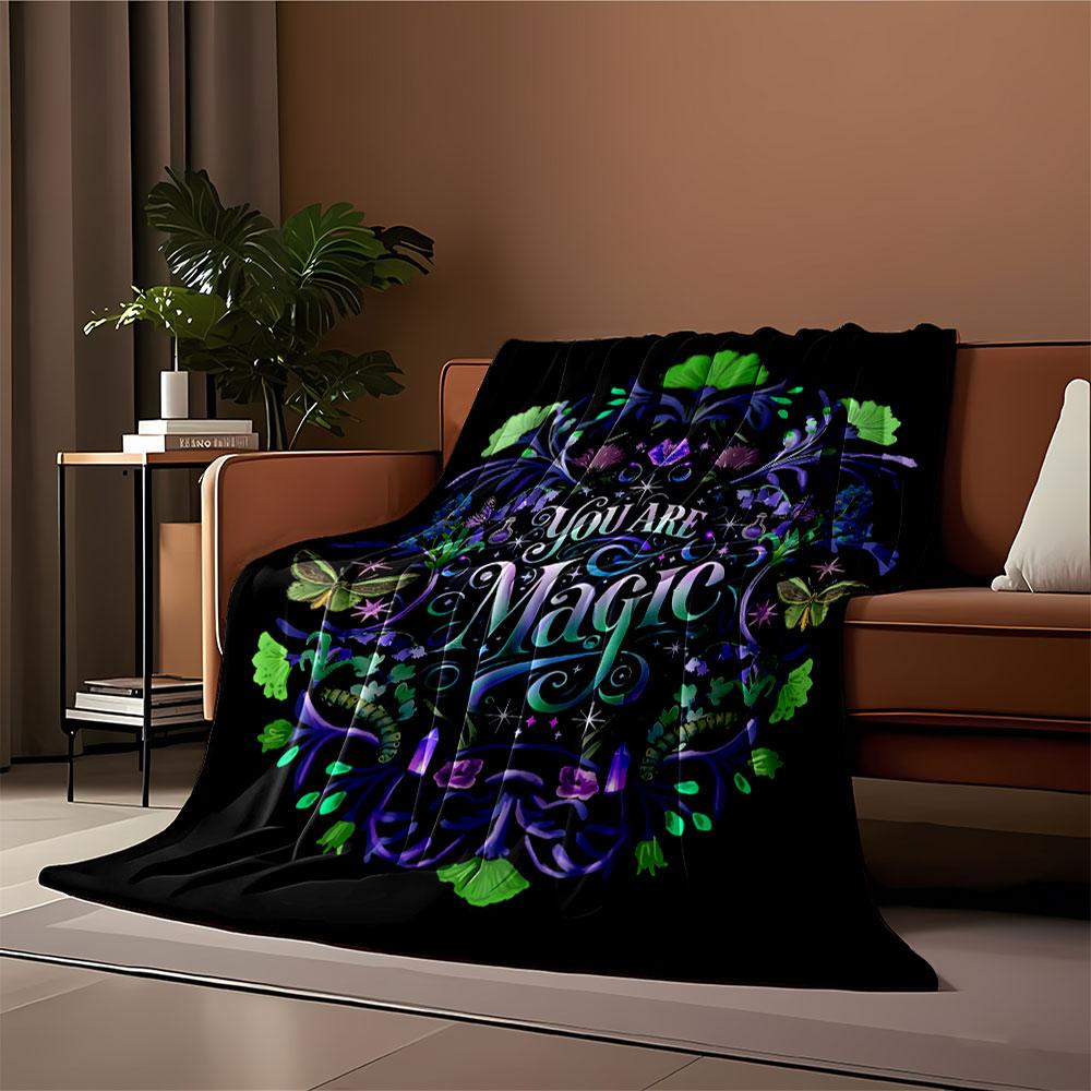 You Are Magic Floral Design for all seasons blanket lunch break throw gift