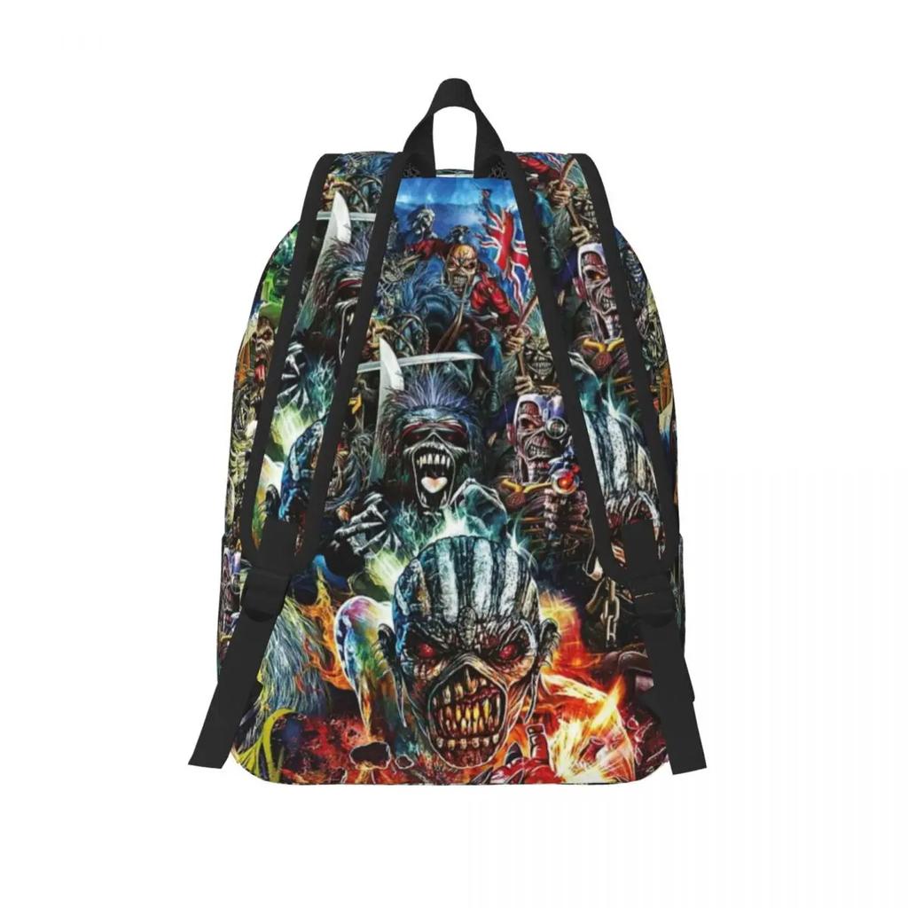 Iron Maidens Musik Rock Rucksack für Männer Frauen Mode Student Wandern Reisen Tagesrucksack College Umhängetasche Langlebig