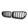 1 Pair Gloss/Matte Black M-Color Kidney Front Grille Auto Racing Grille for BMW E90 E91 LCI 325i 328i 335i 2009 2010 2011