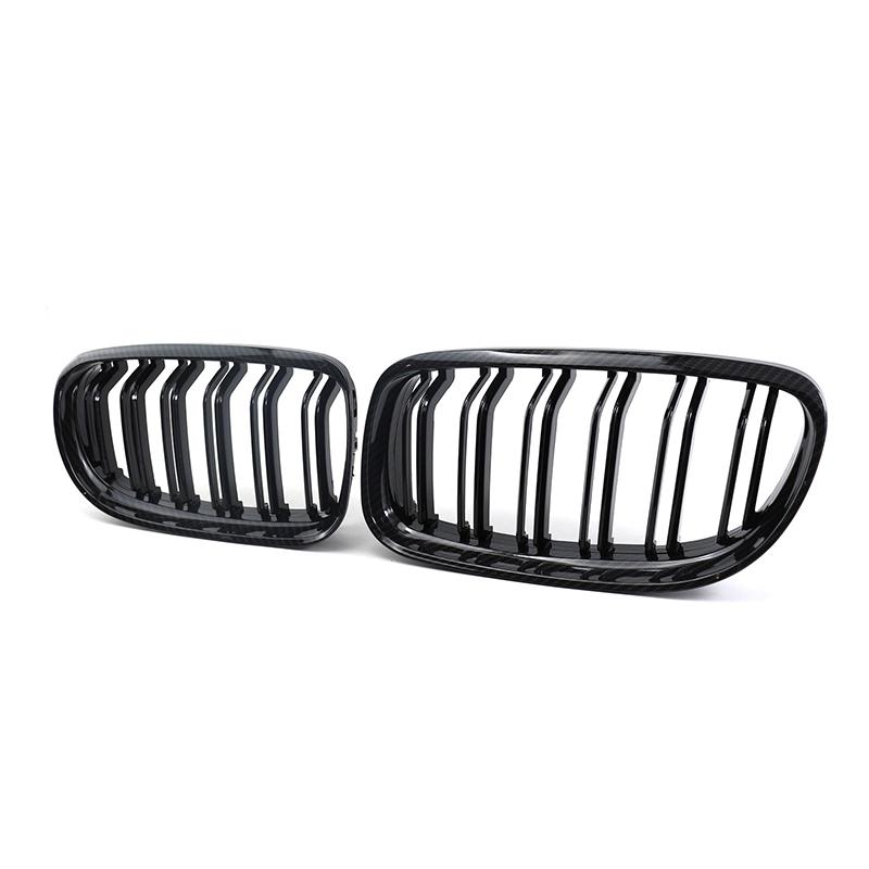 1 Pair Gloss/Matte Black M-Color Kidney Front Grille Auto Racing Grille for BMW E90 E91 LCI 325i 328i 335i 2009 2010 2011