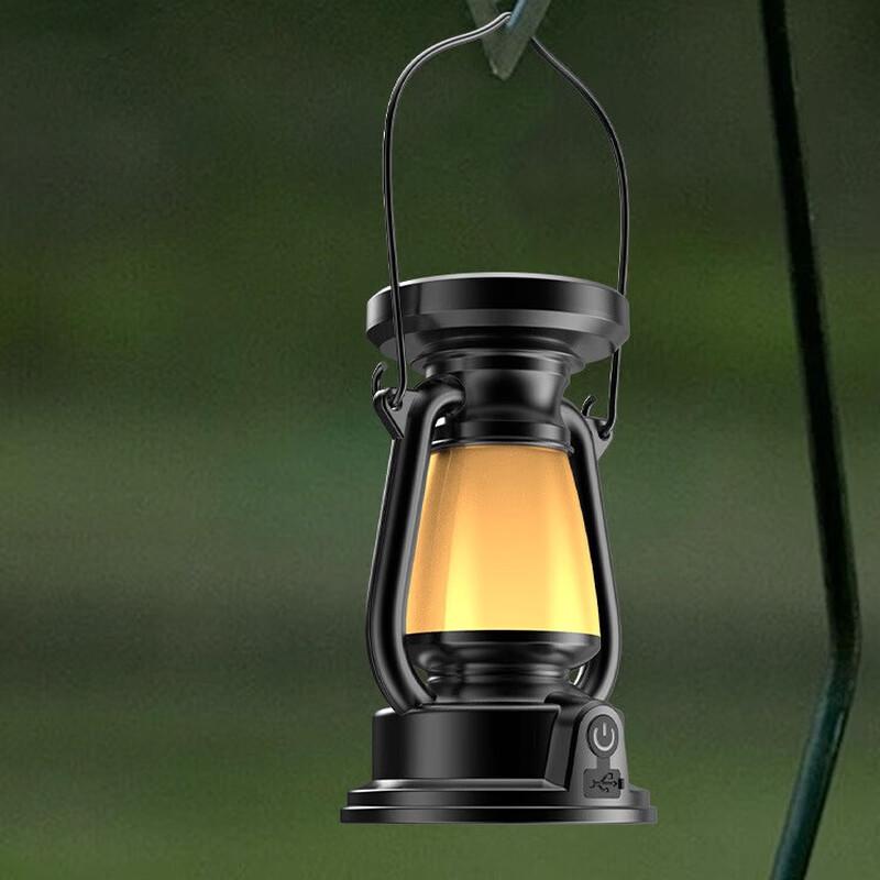 Retro Solar Rechargeable Camping Lantern