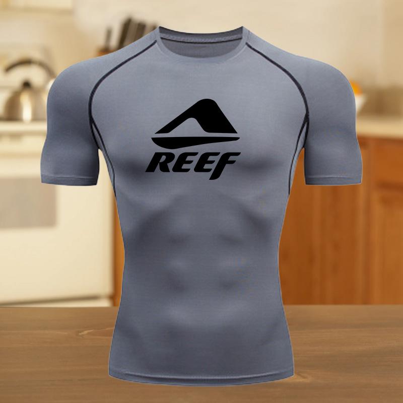 

Short-Sleeve Compression for Men T-Shirt Breathable Quick-Drying High Elasticity Spider Running Cycling Gym Fit Workouts Shirts S