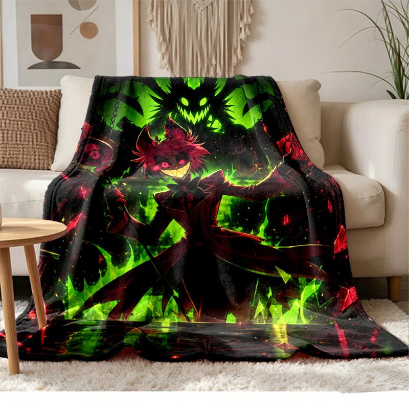 Hazbin hotel Weiches und bequemes Flanell Geeignet für Sofas, Wohnzimmer, Camping im Freien, Reisen und auch ein tolles Jubiläumsgeschenk