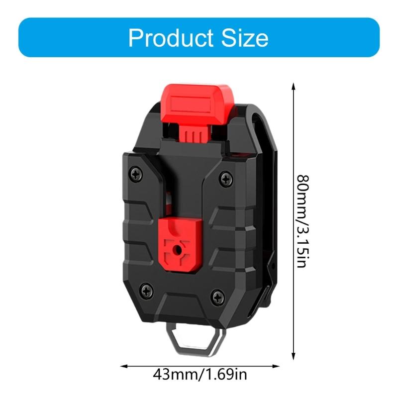 Heavy Duty Tape Measure Belt Hook With Easy Press Button Releases Utility Belt Attachment For Tool Belts And Work Pants