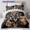 Cartoon Pattern Bedding Quilt Set Quilt Cover Pillowcase Home Decoration Birthday Gift (1 * Duvet Cover + 2 * Pillowcase, Without Core)