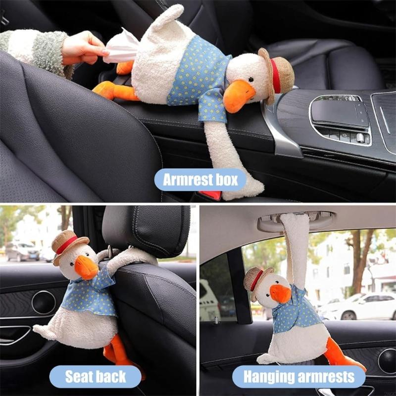 

28GC Car Headrest Tissue Box Car Interior Accessories Duck Animal Pattern Paper Case China Mainland