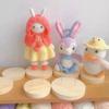 Wooden Display Rack Display Support Display Base Handicraft Crochet Doll Base  Doll Display