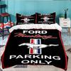 3PCS Mustang Bedding Set,Including 1pc Duvet Cover And 2pcs Pillowcases Perfect for Bedroom, Dormitory, Large Size Fan Christmas Gift