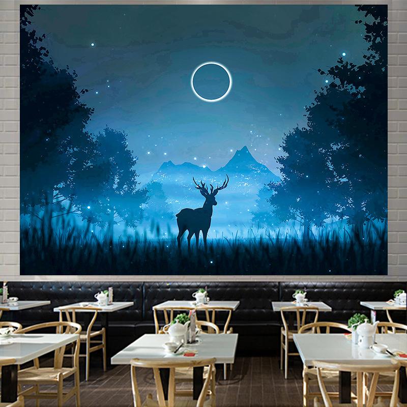 Zwierzęta Ins Styl tła Duży gobelin ścienny wiszący geometria Hipisowski gobelin Wystrój pokoju domowego Estetyczna dekoracja