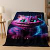 Dream Cheshire Cat Alice In Wonderland Cartoon Flannel Blanket,Cozy Soft Throw Blanket for Home Bedroom Bed Sofa Cover Gift Kid