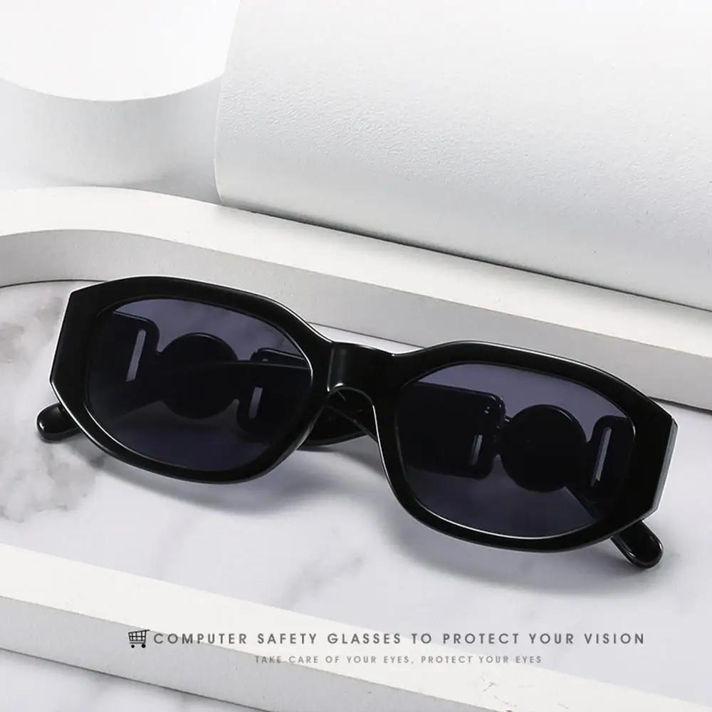 Modische Kleine Ovale Damen-Sonnenbrille Retro Marke Herren und Damen Outdoor Straßenfoto Sonnenbrille UV-Schutz Gafas De Sol