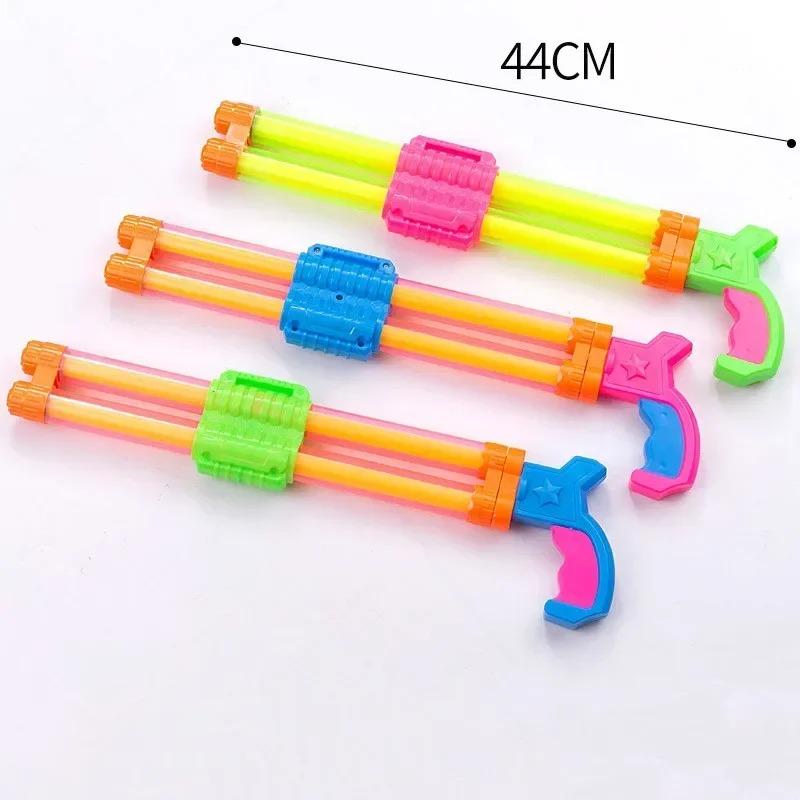 Water Guns for Kids Outdoor Fun Summer Pulling Type Water Swim Sprayer Toy Beach Double-Tube Water Outlet Water Shooter Toys