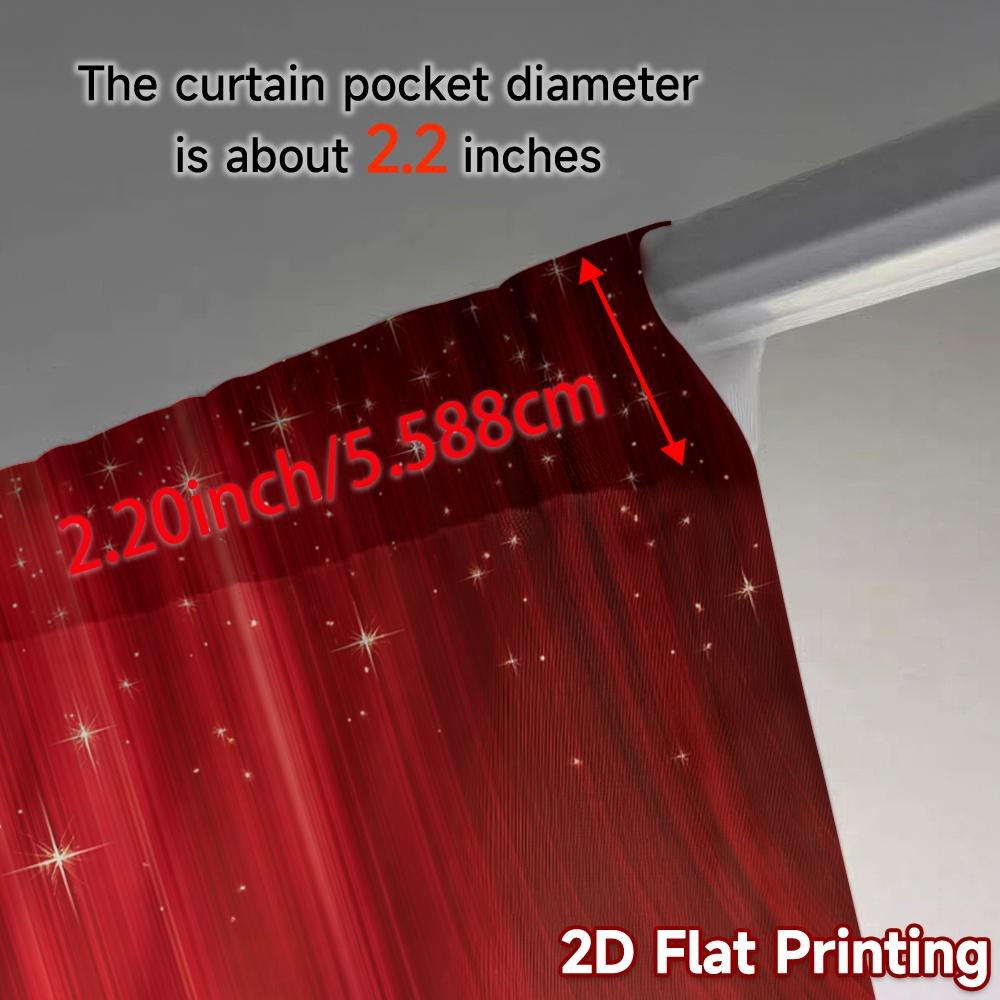 Flat Printing Jit Curtains Without Rod Curtain Sparkles Popular Pattern Versatile Polyester Gifts Set Of 2 Made