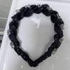 Women Headband Faux Crystal Decor Twist Cloth Hair Hoop Bright Color Lightweight Versatile Headband Hair Accessory