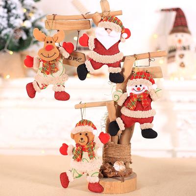 1PC DIY Merry Christmas Xmas Tree Pendant Doll Hanging Cloth Ornaments Gift Happy New Year