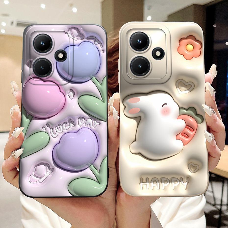 Lens Protective Cover For Infinix Hot 30i 30 Hot30 Play NFC Cute Printed Soft Silicon Phone Case For Infinix Hot30i 30 30Play 4G