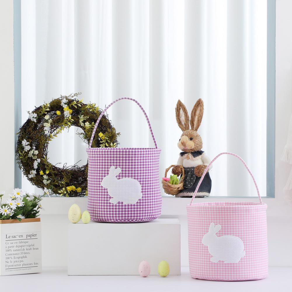 Easter Rabbit Lace Basket: Decorative Handheld Egg Storage