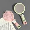 Diy Cartoon Air Cushion Comb Massage Portable Comb And Mirror All In One Comb