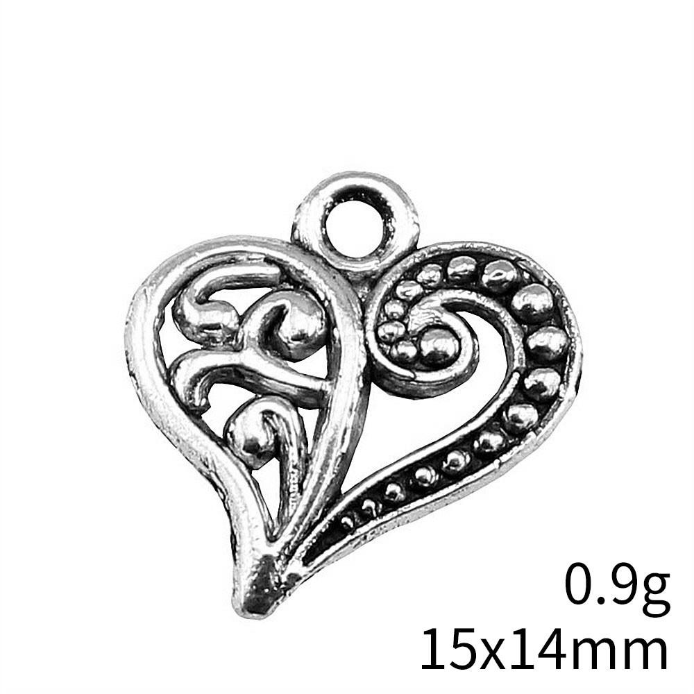 Back To School Charms Bulk Peach Heart Love Charms Pendant Women's Clothing Pendant
