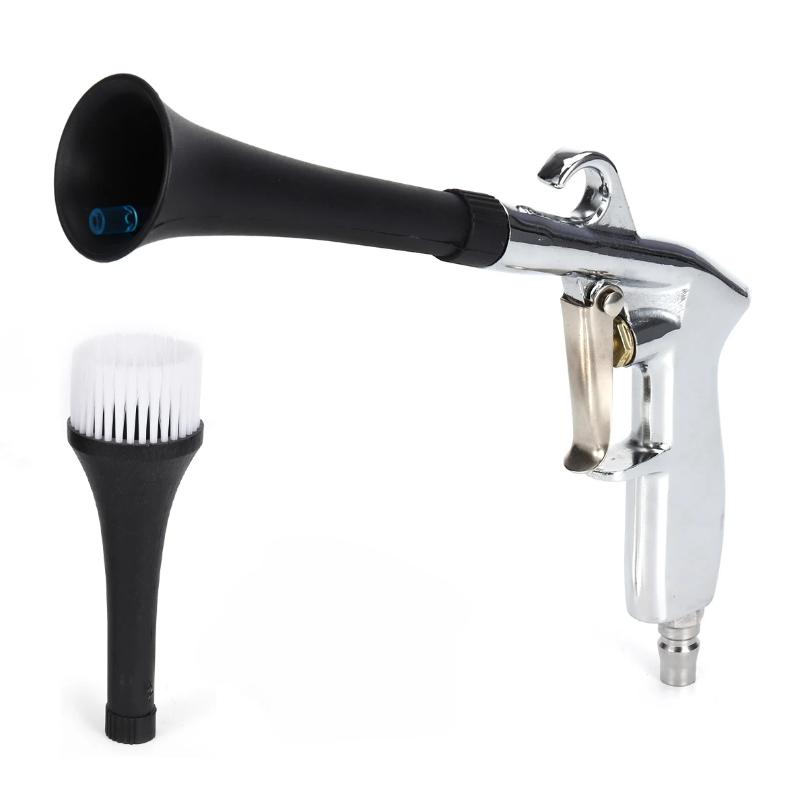 Garden Watering Guns Car Cleaning Gun High Pressure Air Blow Gun w/ 2 Nozzles Car Interior Cleaning Tools чёрный