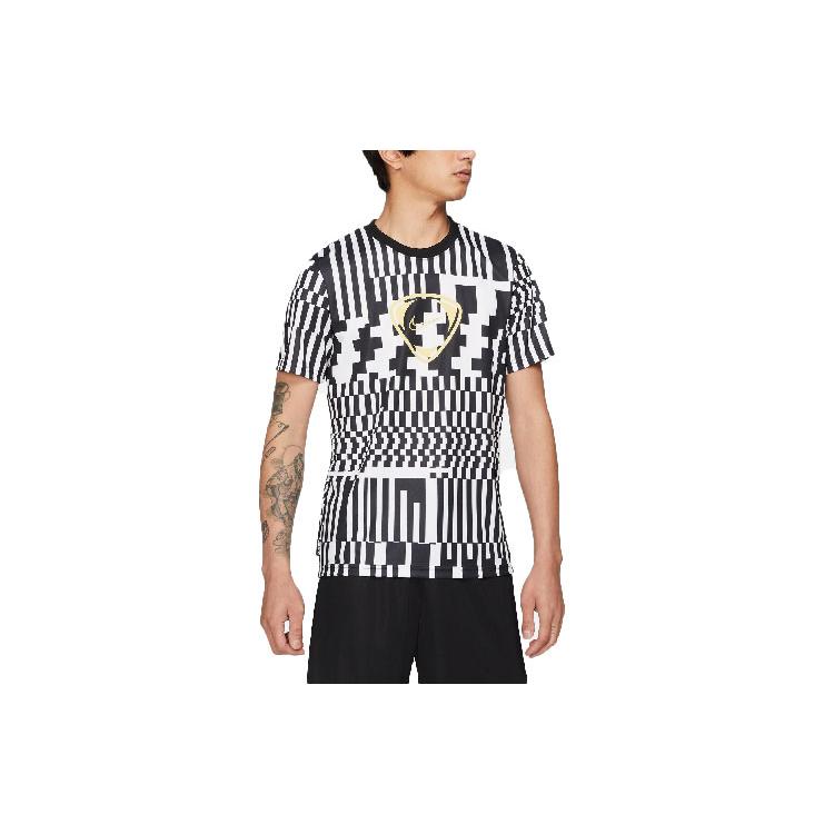 Nike Dri Fit Soccer Jerseys Men's Black White Moderate Straight Fit CZ0975-100