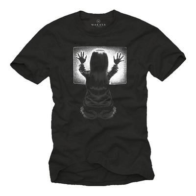 T-shirt da uomo cult horror con Poltergeist - Maglietta da nerd da uomo