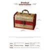 1Pcs Vintage Jacquard Wooden Storage Box Antique Jewelry Organizer Portable Handled Jewelry And Small Trinkets Storage Case