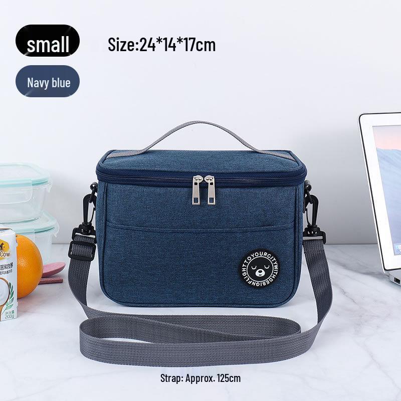 Large Portable Aluminum Foil Insulated Lunch Bag for Picnics and Work