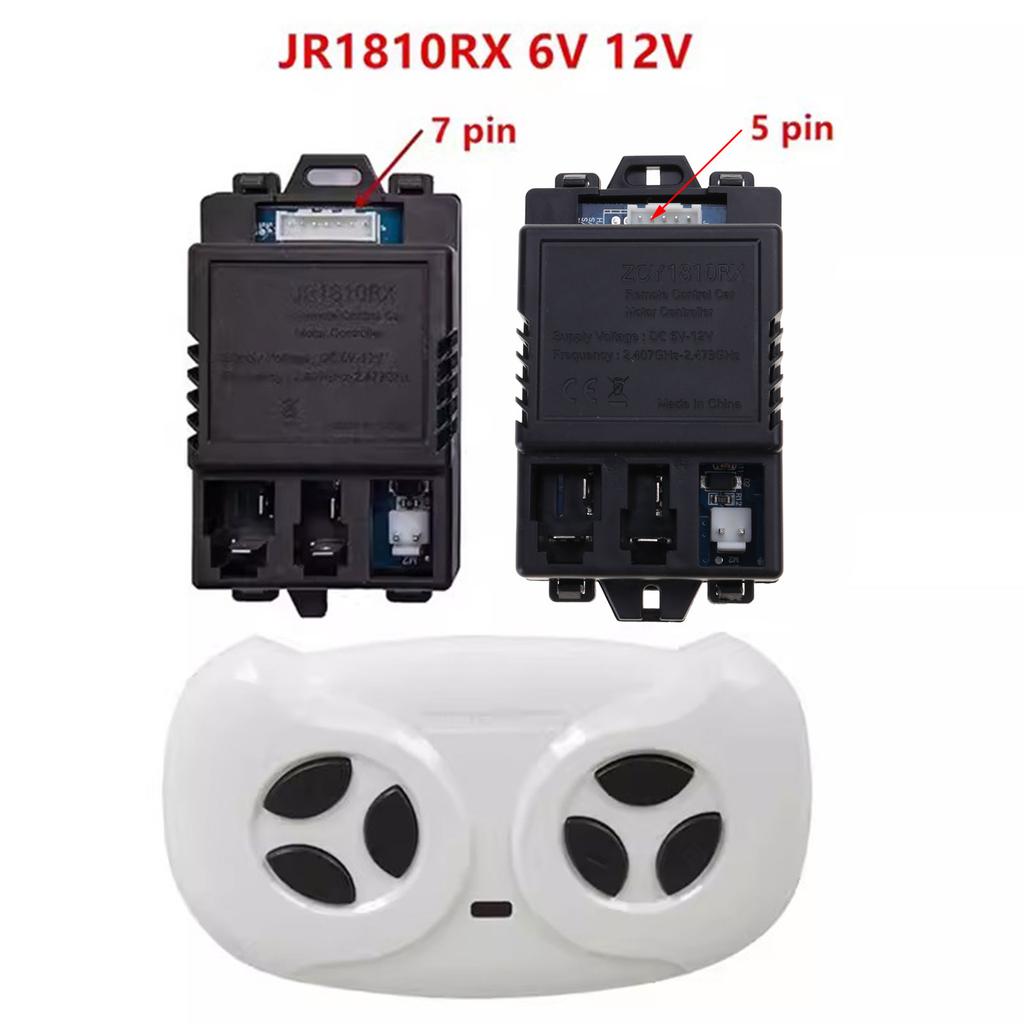 Remote Transmitters for JR1810RX Child Electric Car 6-12V Control Box Kids Electric Vehicles Remote 5 Pin/7 Pin Receiver
