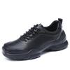 Spring and Summer Leather Breathable Hollow Walking Shoes Men's Casual Shoes Lightweight Non-slip Running Shoes Wear-resistant Sports Shoes