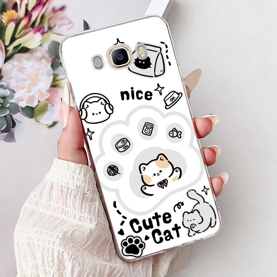 For Samsung Galaxy J5 2016 Case SM-J510F Luxury Fashion Painted Cover Soft Slim Phone Case For Samsung J3 J5 J7 2016 Fundas Bags
