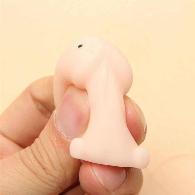 Funny Penis Shape Slow Rebound PU Relax Pressure  Decompression Toy Slow Rising Stress Relief Toys Interesting Gifts