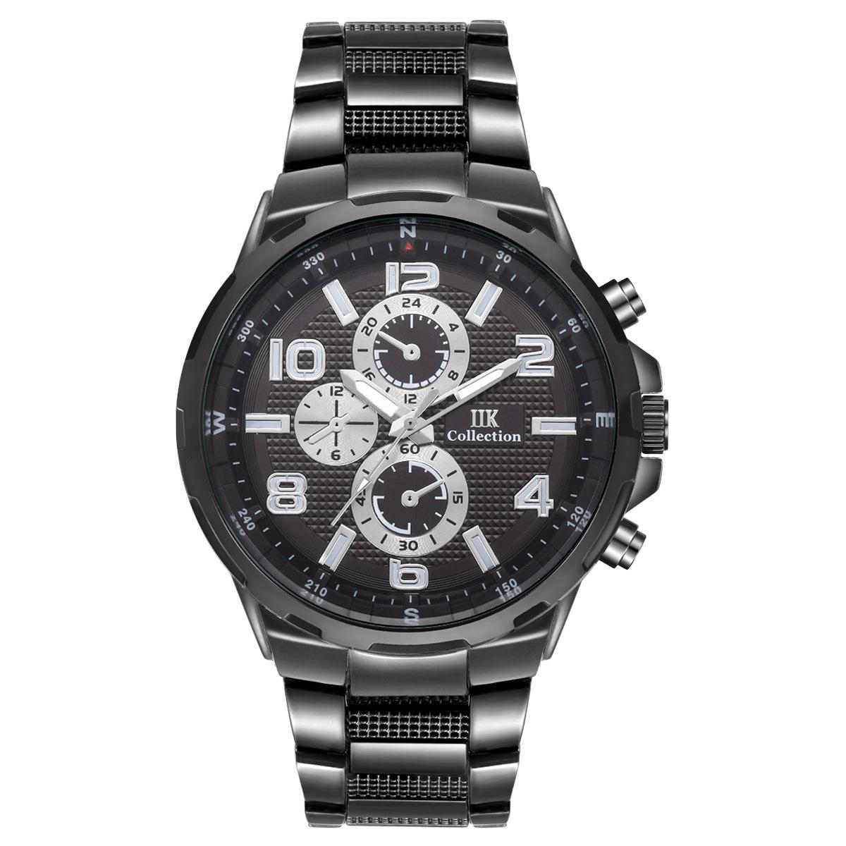IIK Новые простые мужские часы Мужские часы Модные кварцевые часы Часы