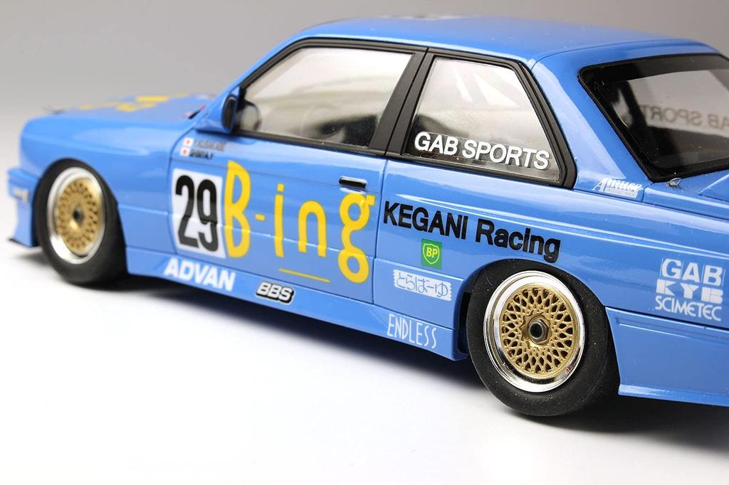 Racing Series BMW M3 E30 1990 InterTEC Klassevinner på Fuji Speedway Plastmodell PN24019 PLATZ/NuNu 1/24 Gr.A