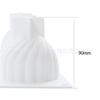 6 with Onion Tip Cyclone Cake Silicone Mold White Mousse