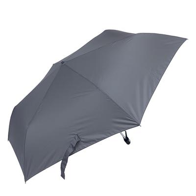 Rose Sangyo Long Mini Folding Solid Flat 82650520 Men's Umbrella, 65cm, Umbrella, Color, Gray,