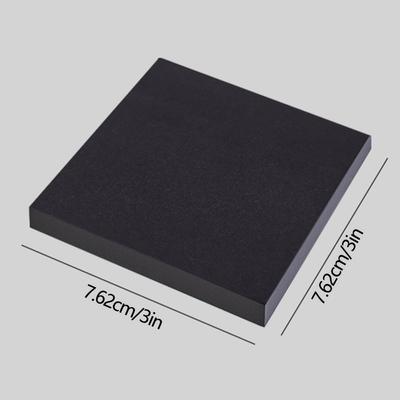 Sticky Notes Pad Self-Adhesive Notepad for Office Study Daily Use Black