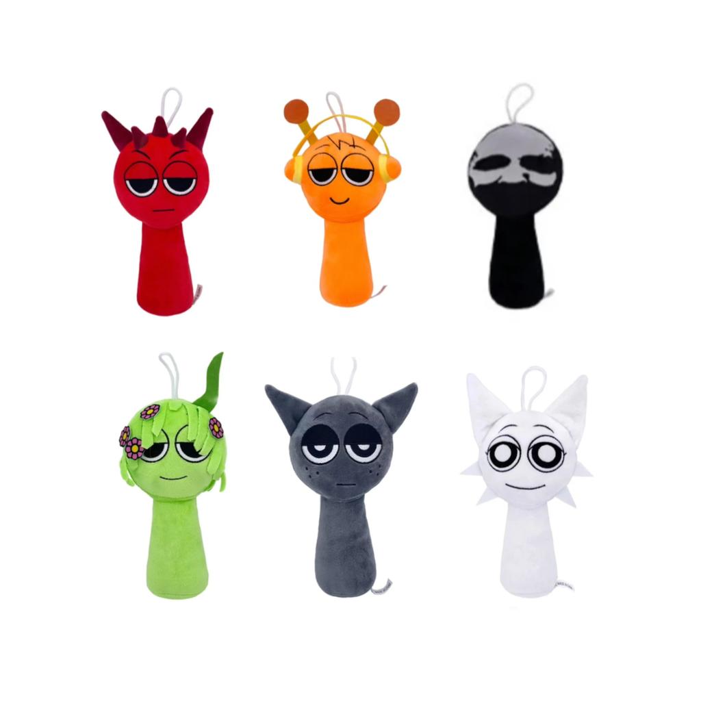 20 Kinds of Plush Toys Plush Dolls Sprunki Games Cartoon Pillows Children's Birthday Gifts Stuffed Dolls Christmas Gifts