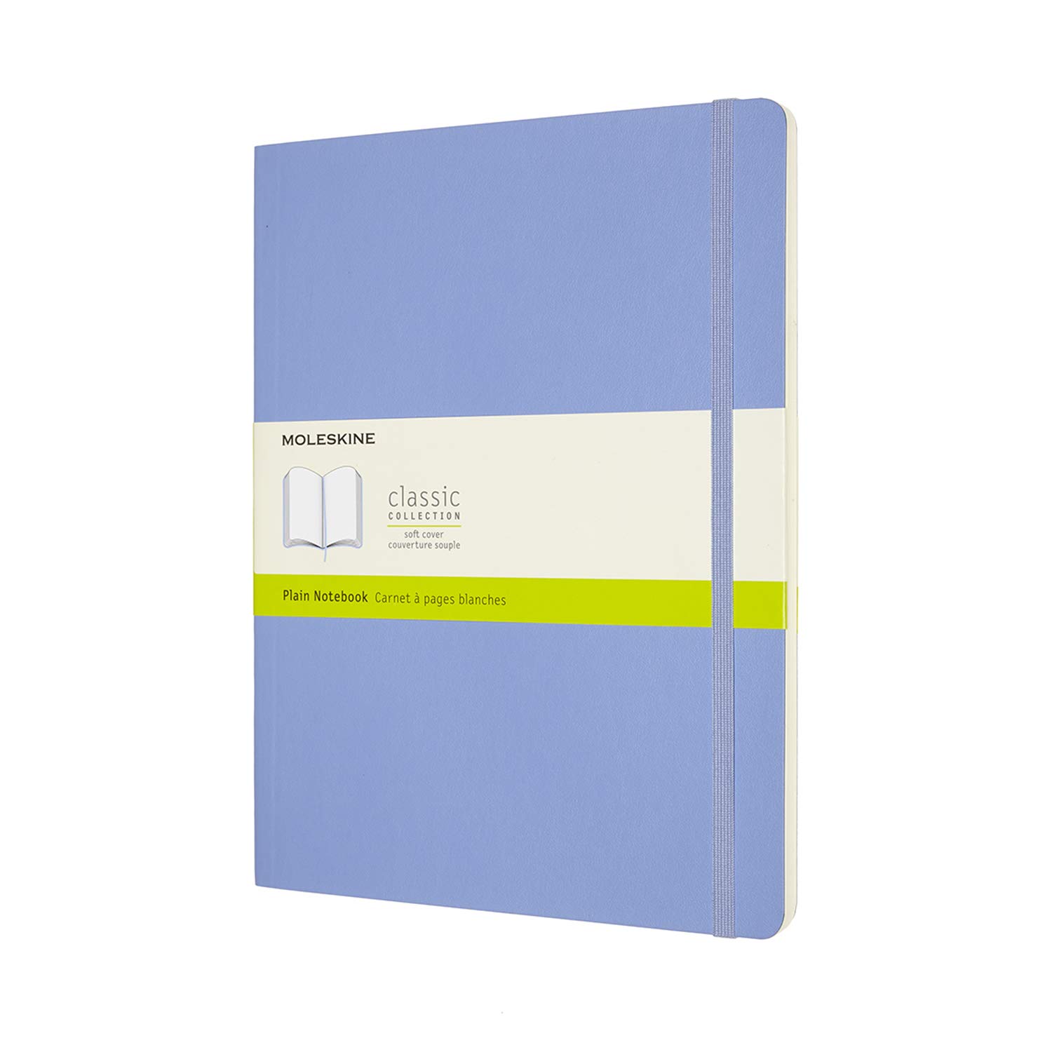 

Moleskine Notebook Classic Notebook Soft Cover Plain XL Size wide x 25cm Hydration Blue QP623B42 (19cm long)