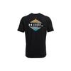 Under Armour Letter Pattern Round Neck Printed Short Sleeve T-Shirt Men T-Shirts Black 1370189-001