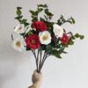 58Cm High Quality Artificial Camellia Camellia Silk Fake Flower Flower For Diy Home Garden Wedding Living Room Office Decoration