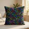 Cool Gaming Pattern Cushion Cover Silky Short Plush Invisible Zipper Dustproof Sofa Pillow Case For Home Decor