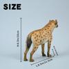 JXK Hyena Animal Figure Statue Miniature Resin Model Desk Accessory Decoration Birthday Gift Painted Finished Product