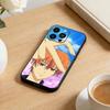 Anime F Phone Case For iPhone 17 16 15 14 13 12 Max Plus Silicone Black Cover