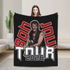 Bons Jovis Tour 2026 Blankets Fleece Spring Autumn Punk Multifunction Lightweight Throw Blanket for Sofa Couch Rug Piece
